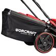 Masina de tuns iarba, gazon, electrica, motor fara perii, 2x20V Li-ion 4 Ah, incarcator, 43 cm, Worcraft