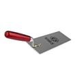 Mistrie inox, Olejnik, trapez, ingusta, 180 mm, sudura clasica, maner lemn, rosu