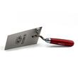 Mistrie inox, Olejnik, trapez, ingusta, 160 mm, sudura clasica, maner lemn, rosu
