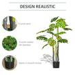 Monstera artificiala cu ghiveci, verde, 120 cm