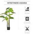 Monstera artificiala cu ghiveci, verde, 120 cm