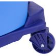 Mop industrial, rotativ, cu galeata pe roti si maner telescopic, albastru, 35 L 