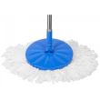 Mop industrial, rotativ, cu galeata pe roti si maner telescopic, albastru, 35 L 