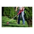 Motocoasa, trimmer, pentru tuns iarba, electric, cu acumulator 2 Ah, incarcator 20V Li-ion, cap si fir de rezerva, 24 cm, Worcraft