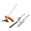 Motocoasa/trimmer pentru tuns iarba, gard viu, ramuri, Breckner Germany, 4 in 1, benzina, cu accesorii, 1.25 kW, 42.7 CC