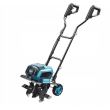 Motosapa electrica, cu 2 acumulatori 4 Ah, incarcator dublu 18V Li-ion, motor fara perii, 4 lame tip freza, calite, 36 cm, SAS+ALL, Dedra 