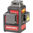 Nivela laser, verde, 360°, 3x3D, 20V Li-ion (acumulator neinclus), cu suport magnetic, geanta, ochelari, placa tinta, 50 m, Worcraft