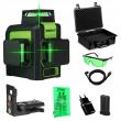 Nivela multilaser, 3D, verde, 30 m, Dedra