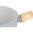 Oala ceramica cu capac de sticla, manere lemn, 5.9 L, 28 cm, MagicHome Harmony