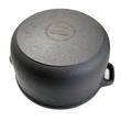 Oala de fonta cu capac, lingura de lemn, 7 L, Perfect Home