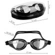 Ochelari inot, pentru copii, antiaburire, cu accesorii, curea 36-40 cm, Isotrade 