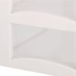Organizator cosmetice, plastic, 3 niveluri, 2 sertare, alb, 30x25x34 cm, Springos