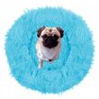 Pat/culcus moale, pentru caine/pisica, albastru, 70 cm, SPRINGOS