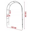 Arcada metalica/pergola gradina, 140x38x240 cm 