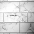 Panou decorativ, PVC, model marmura 3D, alb si negru, 96x48.5 cm