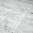 Panou decorativ, PVC, model flori de camp, gri, 96x48.5 cm