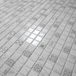 Panou decorativ, PVC, model mozaic, nuante gri si alb, 96x48.5cm 