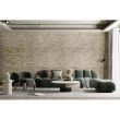 Panou decorativ, PVC, model piatra 3D, nuante crem, 96x48.5 cm 