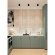 Panou decorativ, PVC, model piatra 3D, nuante crem, 96x48.5 cm 