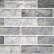 Panou decorativ, PVC, model caramida 3D, nuante gri deschis, 96x48.5cm