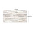 Panou decorativ, PVC, model piatra 3D, nuante maro si negru, 96x48.5cm 