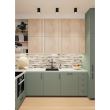 Panou decorativ, PVC, model piatra 3D, flori roz, 96x48.5cm 