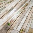 Panou decorativ, PVC, model piatra 3D, flori roz, 96x48.5cm 
