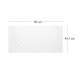 Panou decorativ, PVC, model zig-zag 3D, alb, 96x48.5cm