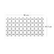 Panou decorativ, PVC, model marmura, abstract, alb si negru, 96x48.5cm