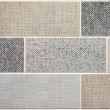 Panou decorativ, PVC, model textil 3D, nuante gri pastel, 96x48.5cm 