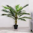 Palmier artificial cu ghiveci, verde, 123 cm