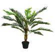 Palmier artificial cu ghiveci, verde, 123 cm