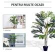 Palmier artificial cu ghiveci, verde, 150 cm