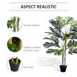 Palmier artificial cu ghiveci, verde, 150 cm