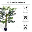 Palmier artificial cu ghiveci, verde, 150 cm