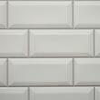 Panou decorativ, PVC, model caramida 3D, alb, 96x48.5 cm