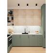 Panou decorativ, PVC, model caramida 3D, alb, 96x48.5 cm