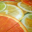 Panou decorativ, PVC, model citrice, portocaliu, 96x48.5cm 