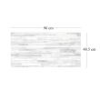 Panou decorativ, PVC, model piatra 3D, nuante gri deschis si inchis, 96x48.5 cm
