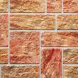 Panou decorativ, PVC, model piatra 3D, nuante maro rosiatic, 96x48.5 cm
