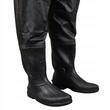 Pantaloni, cu pieptar, salopeta, pentru pescuit, cu bretele ajustabile, cizme, marimea 45, negru, Malatec