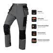 Pantaloni de lucru Mix&Match, elastici, intariri genunchi, gri, marimea L/52, NEO