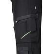 Pantaloni de lucru Mix&Match, elastici, intariri genunchi, negru si verde, marimea L/52, NEO