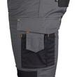 Pantaloni de lucru, poliester si bumbac, cu intariri pentru genunchi, model Mix&Match, gri, marimea XXL/56, NEO