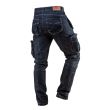 Pantaloni de lucru tip blugi cu 5 buzunare, model Denim, marimea S/48, NEO