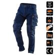 Pantaloni de lucru tip blugi, cu intariri pentru genunchi, model Denim, marimea XS/46, NEO