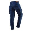 Pantaloni de lucru tip blugi, cu intariri pentru genunchi, model Denim, marimea S/48, NEO