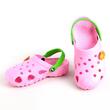 Papuci/saboti, clogs, pentru copii, spuma EVA, roz si verde, marimea 30, Jose Amorales