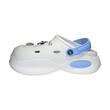 Papuci/saboti, clogs, pentru femei, spuma EVA, alb si albastru, marimea 38, Jose Amorales