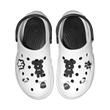 Papuci/saboti, clogs, pentru femei, spuma EVA, alb si negru, marimea 36, Jose Amorales